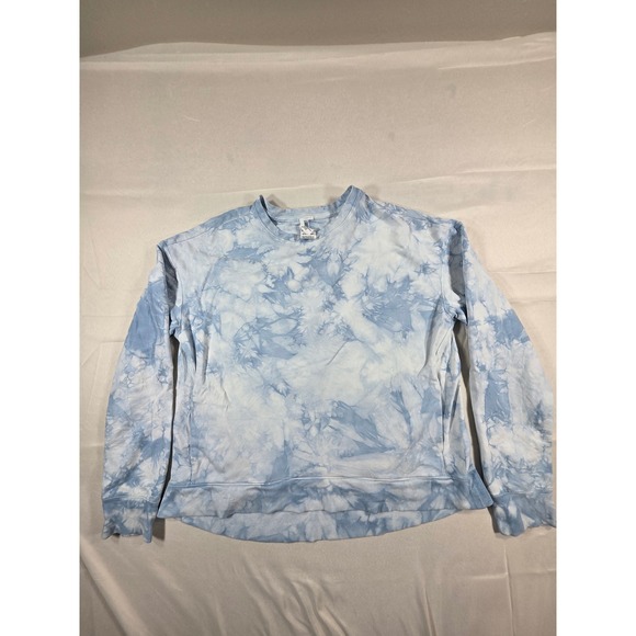 all in motion Tops - All In Motion Womens Large Blue Tie Dye Crewneck Sweatshirt Long Sleeve Active